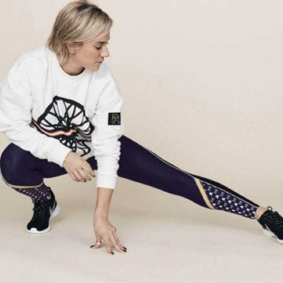 P.E Nation Soulcycle Side To Side Skull Leggings size XS - Picture 2 of 10